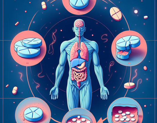 Die Halbwertszeit von Modafinil im menschlichen Körper.