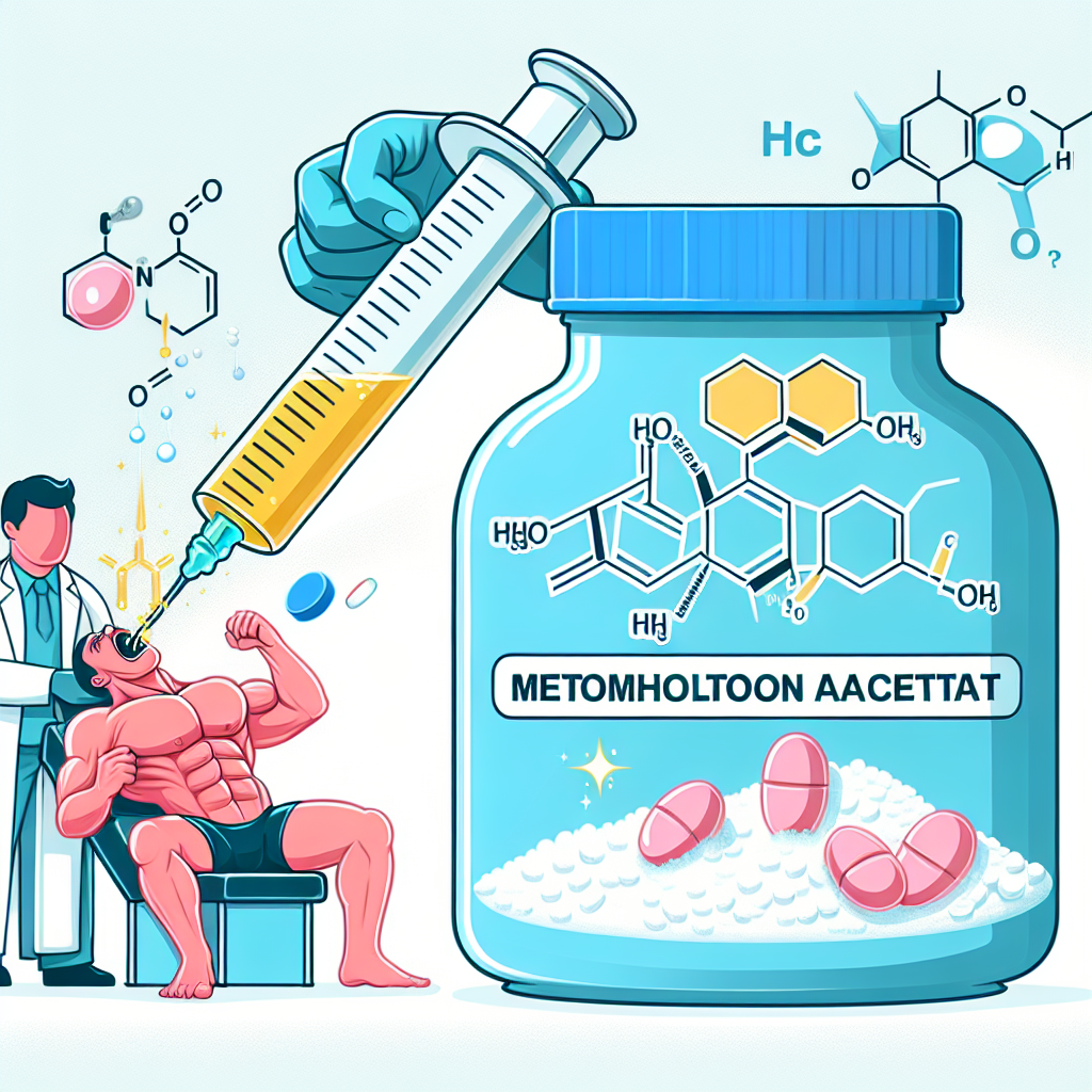 Ein Vergleich: Methanolonacetat oral als leichteres Steroid.